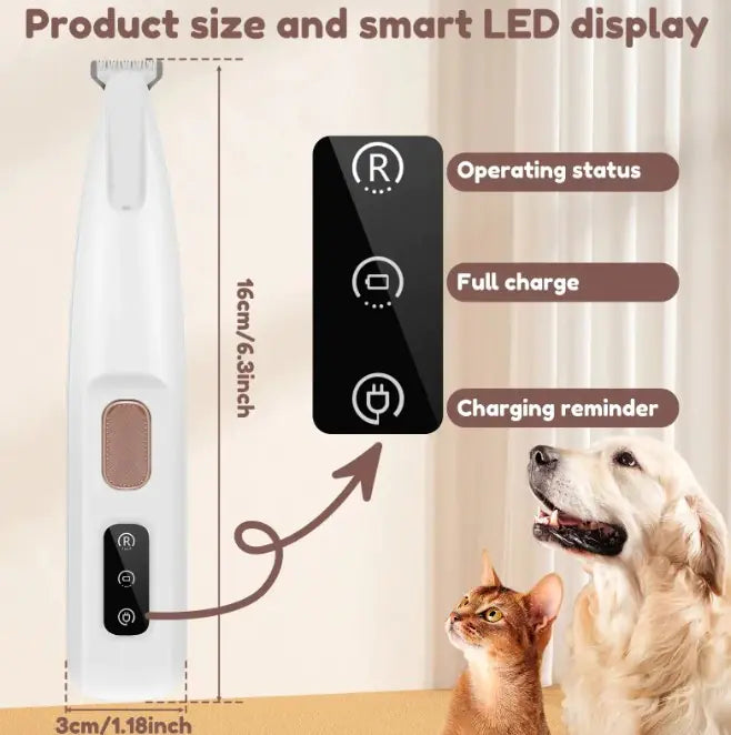 LED Light Pet Trimmer